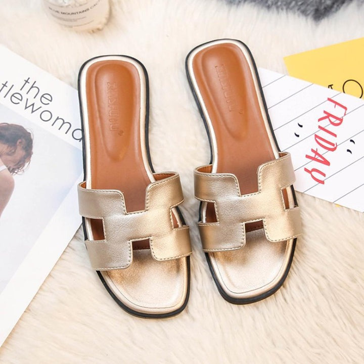 Strapmaven | Sandales Cuir Modernes à Design H