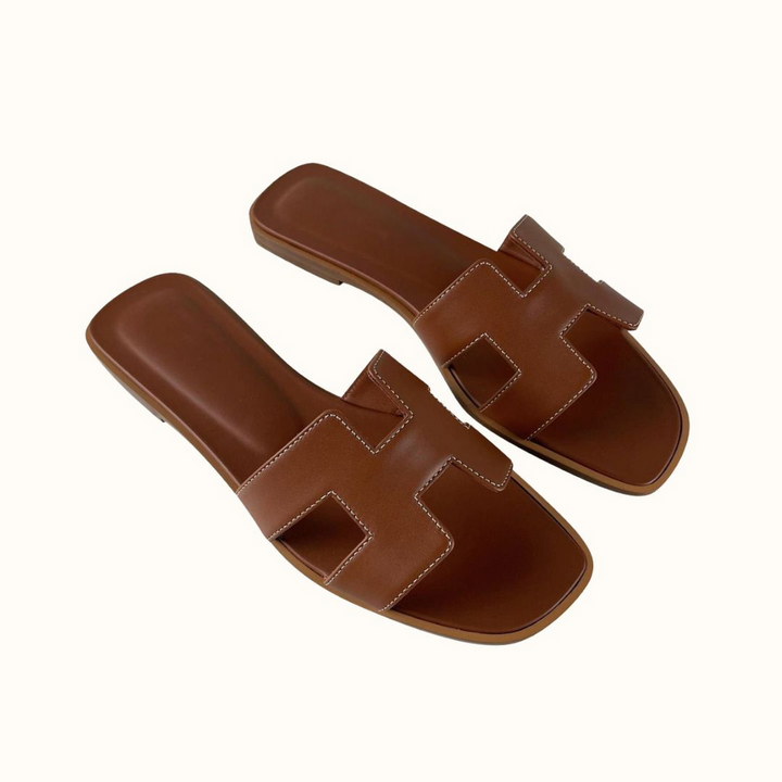 Strapmaven | Sandales Cuir Modernes à Design H