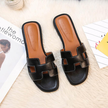 Strapmaven | Sandales Cuir Modernes à Design H 