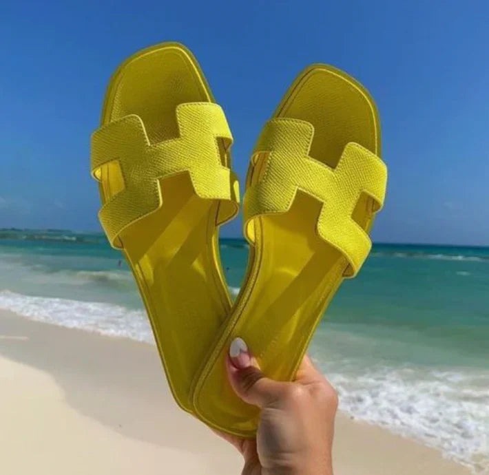 Strapmaven | Sandales Cuir Modernes à Design H 