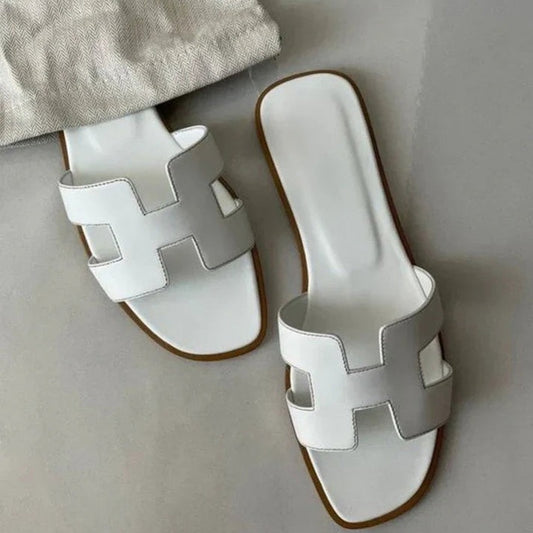 Strapmaven | Sandales Cuir Modernes à Design H 